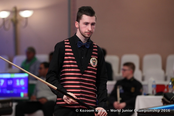 Große Enttäuschung für Patrick Butora bei der Dreiband Junioren WM in Hurghada - Foto (c) Kozoom